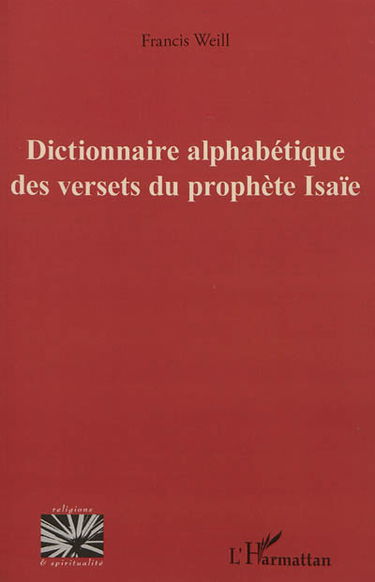 Dictionnaire alphabétique des versets du prophète Isaïe