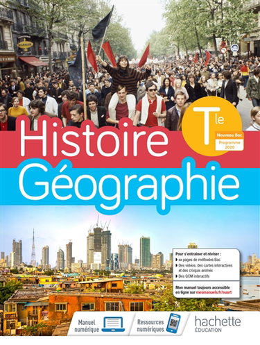 Couverture de Histoire géographie terminale : nouveau bac, programme 2020