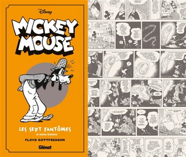Couverture de Mickey Mouse, par Floyd Gottfredson. Vol. 4. Les sept fantômes : et autres histoires