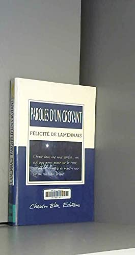 Paroles d'un croyant