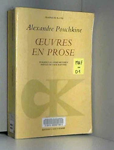 Oeuvres en prose : drames, romans, nouvelles