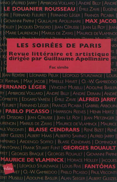 Soirées de Paris (Les) : revue littéraire et artistique dirigée par Guillaume Apollinaire