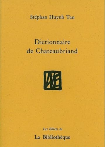 Dictionnaire de Chateaubriand