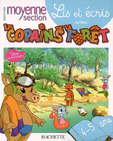 Lis et écris avec les copains de la forêt, maternelle moyenne section, 4-5 ans