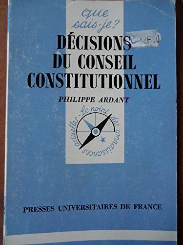 Décisions du Conseil constitutionnel
