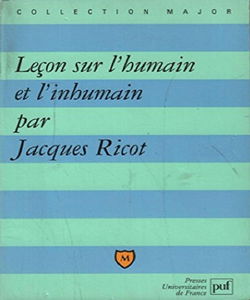 Leçon sur l'humain et l'inhumain