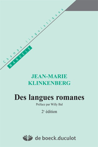 Des langues romanes : introduction aux études de linguistique romane
