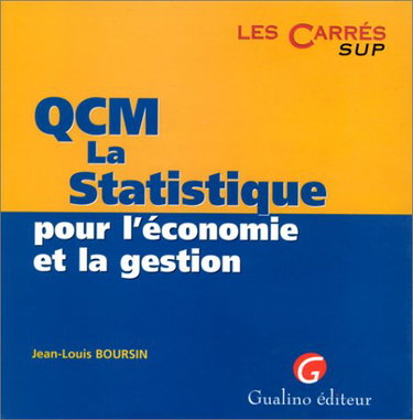 Couverture de QCM statistiques pour l'économie et la gestion par Jean-Louis Boursin