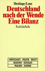 Couverture de Deutschland Nach Der Wende Eine Bilanz