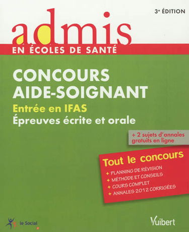 Concours aide-soignant : entrée en IFAS épreuves écrites et orale