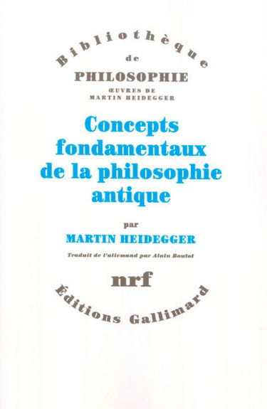 Concepts fondamentaux de la philosophie antique
