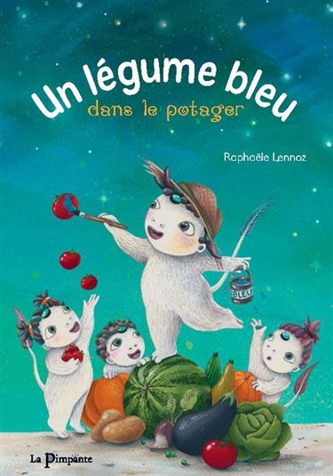Un légume bleu dans le potager