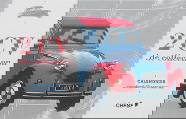 2 CV de collection : calendrier perpétuel 52 semaines