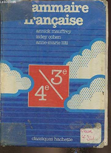 Couverture de GRAMMAIRE FRANCAISE 4EME + 3EME