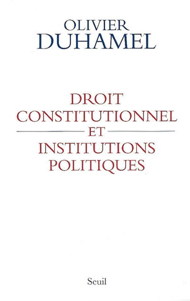 Droit constitutionnel et institutions politiques