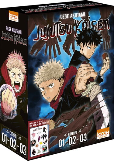 Jujutsu kaisen : coffret 01-02-03