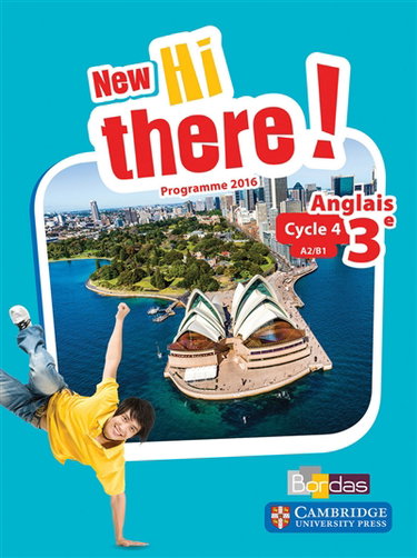 Couverture de New Hi there ! anglais 3e, cycle 4, A2-B1 : programme 2016