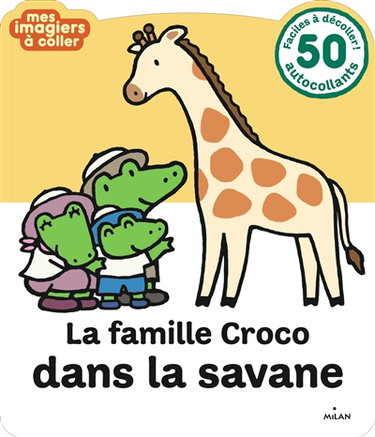 Couverture de La famille croco dans la savane par Etsuko Watanabe