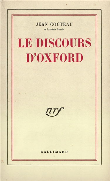 Le Discours d'Oxford