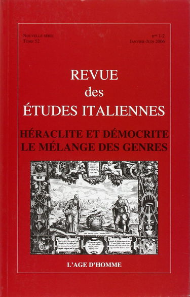 Revue des Etudes Italiennes T52/1-2-