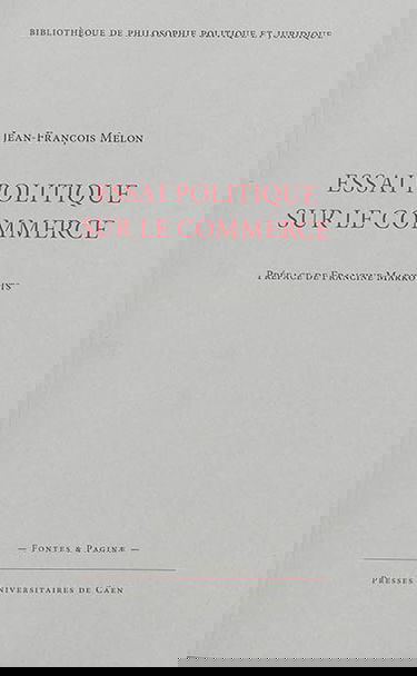 Essai politique sur le commerce