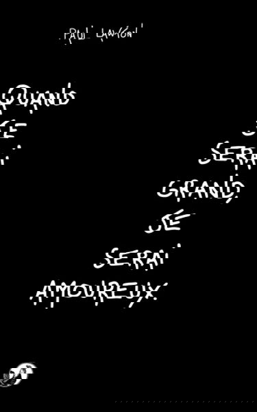 Quand je serai grand, je serai amoureux