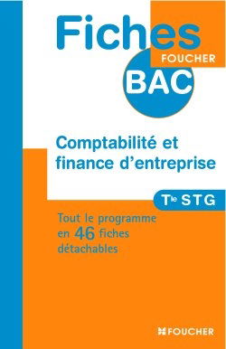 Comptabilité et finance d'entreprise, terminale STG