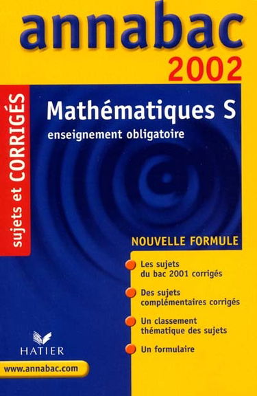 Mathématiques, S : enseignement obligatoire