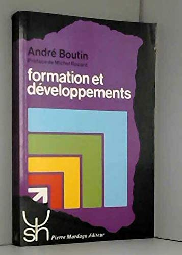 Couverture de Formation et développements