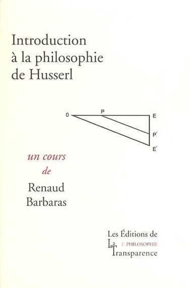 Introduction à la philosophie de Husserl