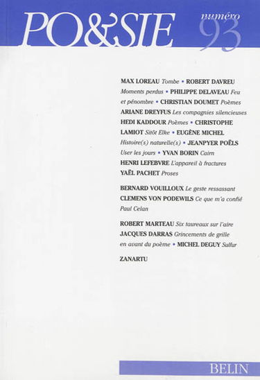 Poésie, n° 93