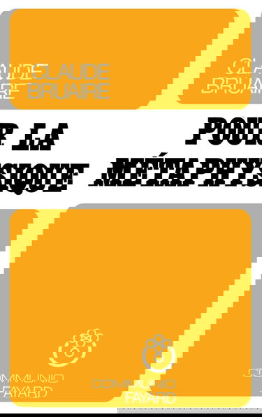 Pour la métaphysique