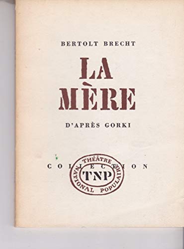 Couverture de La mère d'après gorki.