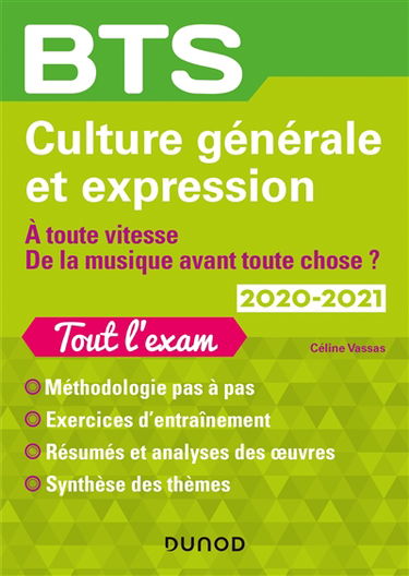 Culture générale et expression, BTS 2020-2021 : à toute vitesse, de la musique avant toute chose ?