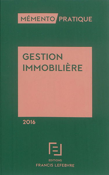 Gestion immobilière 2016
