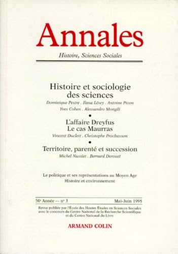 Annales, n° 3 (1995). Histoire, sciences sociales