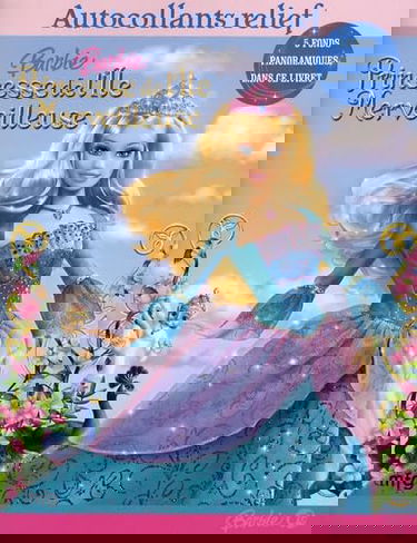 Barbie Princesse de l'Ile Merveilleuse: Autocollants relief