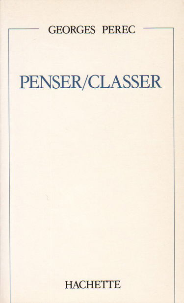 Penser, classer