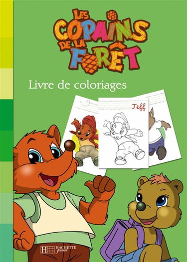 Les copains de la forêt : livre de coloriage