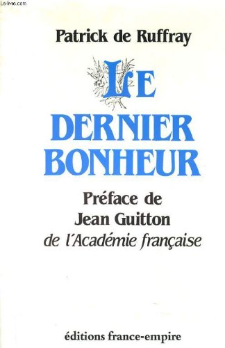 Couverture de Le dernier bonheur