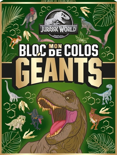 Jurassic World : Mon bloc de colos géants (éd. n°1) : Grand bloc de coloriage
