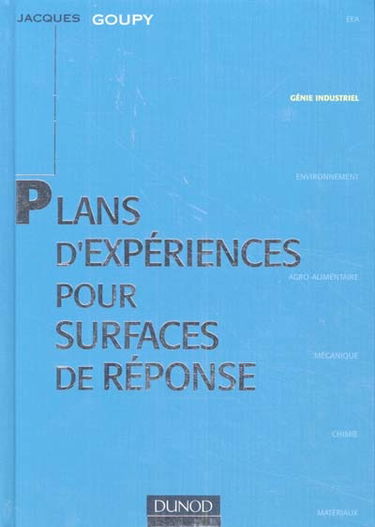 Plans d'expériences pour surfaces de réponse