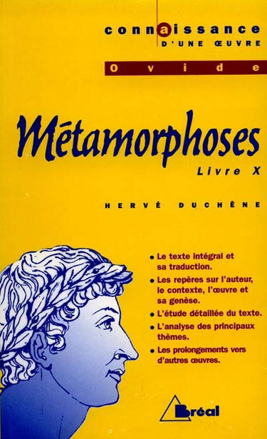 Métamorphoses livre X, Ovide