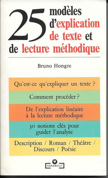 25 modèles d'explications de texte et de lecture méthodique