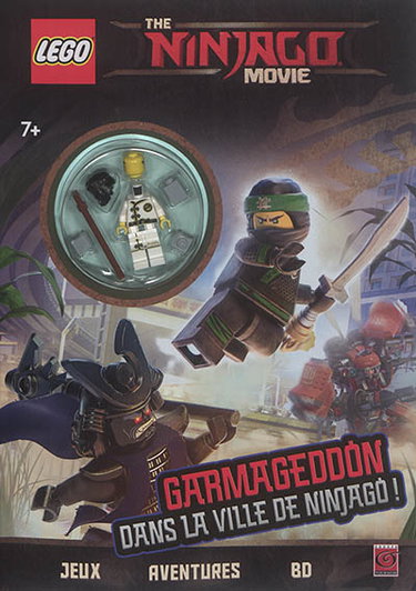 Couverture de The Lego Ninjago movie : Garmageddon dans la ville de Ninjago ! : jeux, aventures, BD