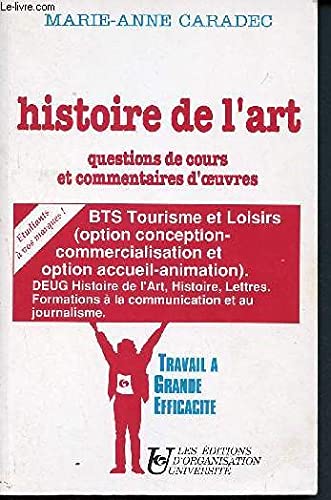 Histoire de l'art: Questions de cours et commentaires d'oeuvres