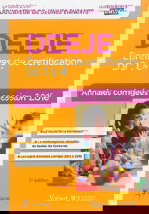 DEEJE : épreuves de certification DC 1 à 4 : annales corrigées, session 2016
