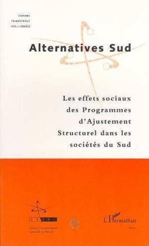 Les Effets sociaux des programmes d'ajustement structurel dans les sociétés du sud