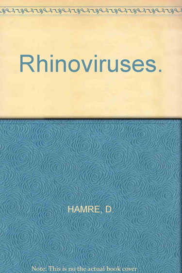 Couverture de Rhinoviruses (Monographs in virology)