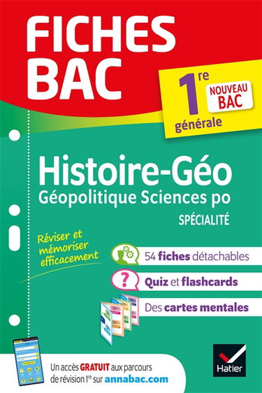 Histoire géographie, géopolitique sciences po spécialité, 1re générale : nouveau bac